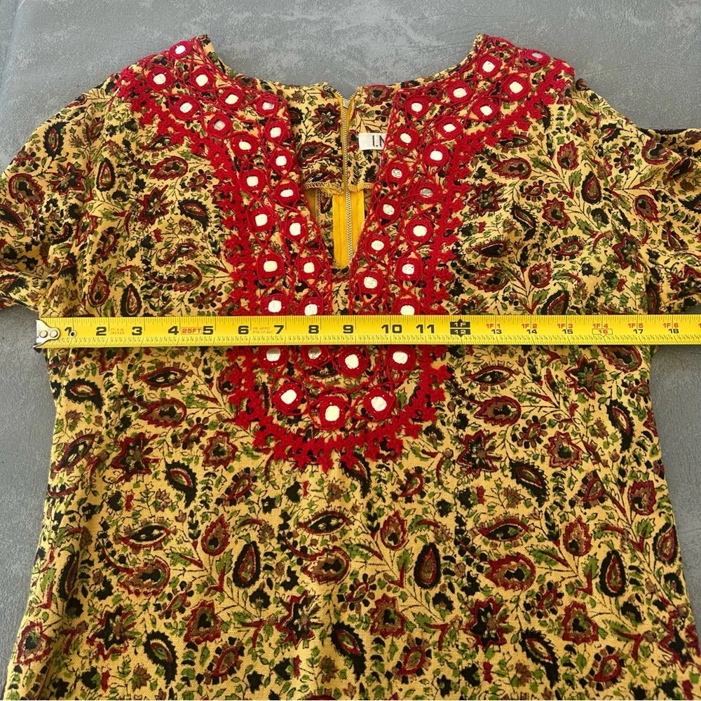 Vintage I.Magnin Paisley Tent Dress - Picture 4 of 6